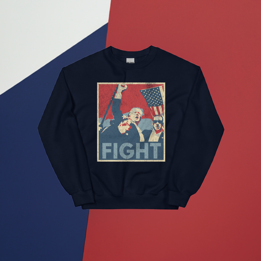 FIGHT Navy Blue Unisex Sweatshirt