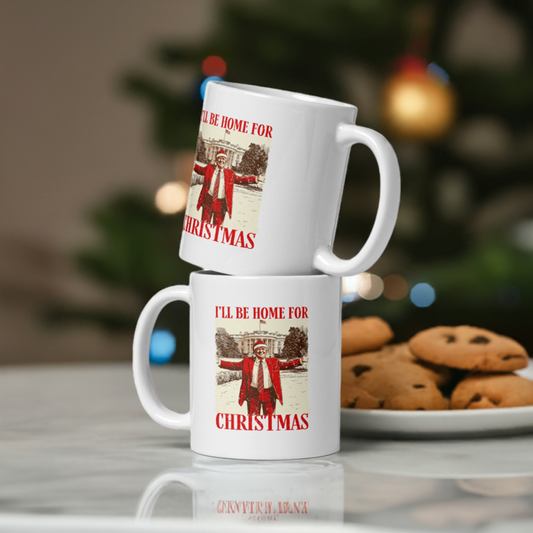 I'll Be Home for Christmas Double-Sided Ceramic Mug